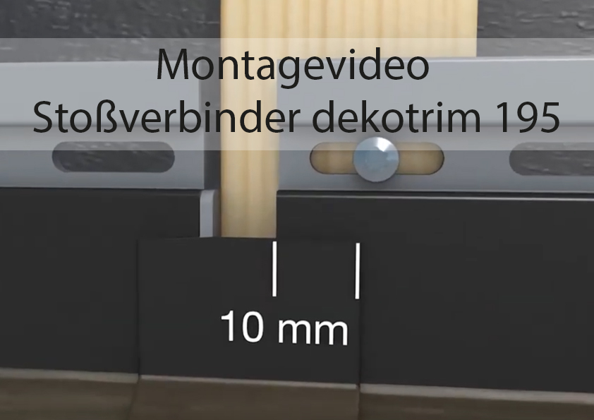 Montagevideo Stossverbinder-195